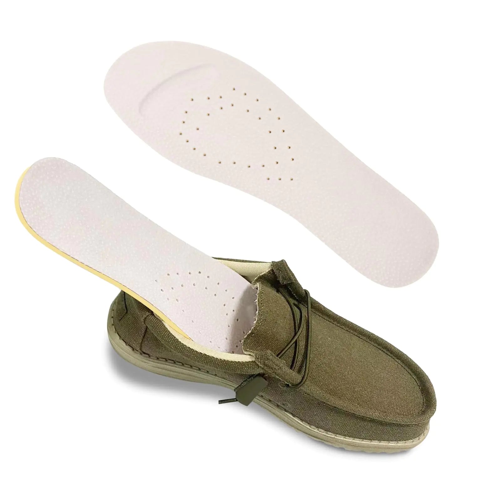 Topdatry Shoe Insoles for Hey Dude Wally Shoes Replacement Shoe Inserts for Men Memory Foam Men Insoles Providing Excellent Shock Absorption and Cushioning (US Men14-EU47)