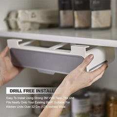 Kitchen Self-Adhesive Under Cabinet Pull-out Spice Drawer
