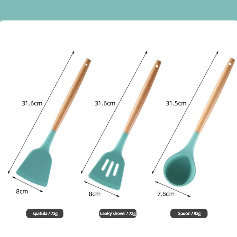 Non Stick Pot Spatula And Spoon Set
