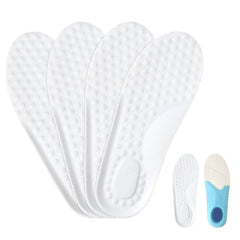 Piriuuo 2 Pairs Kids Memory Foam Insoles Croppable Kids Insoles Soft Comfortable Shoe Insoles Shock Absorption Insoles Sweat-Absorbent Replacement Insoles for Kids Shoes (4.5-6)