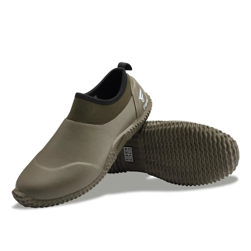 8 Fans Mens Garden Shoes Waterproof Rain Boots Neoprene Muck Mud Shoes with Memory Foam Insoles for Gardening Farming（Green Size11）
