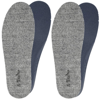 2 Pair-Merino Wool Insoles for Men Thick Memory Foam Work Shoes Inserts Cushion Comfort Fur Fleece Warm Sheepskin Insoles for Winter Snow Boots Slippers Sports Dress Shoes Grey EU44/US11